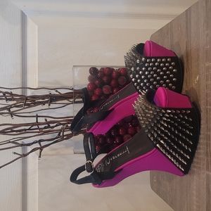 Jeffrey Campbell "Vicious" Fuschia Spike sz7 NWT
